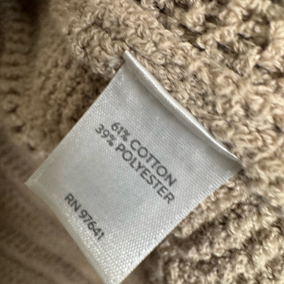 J. Jill womens L chucky knit hooded one button neutral cardigan whimsical fairy - Picture 6 of 6